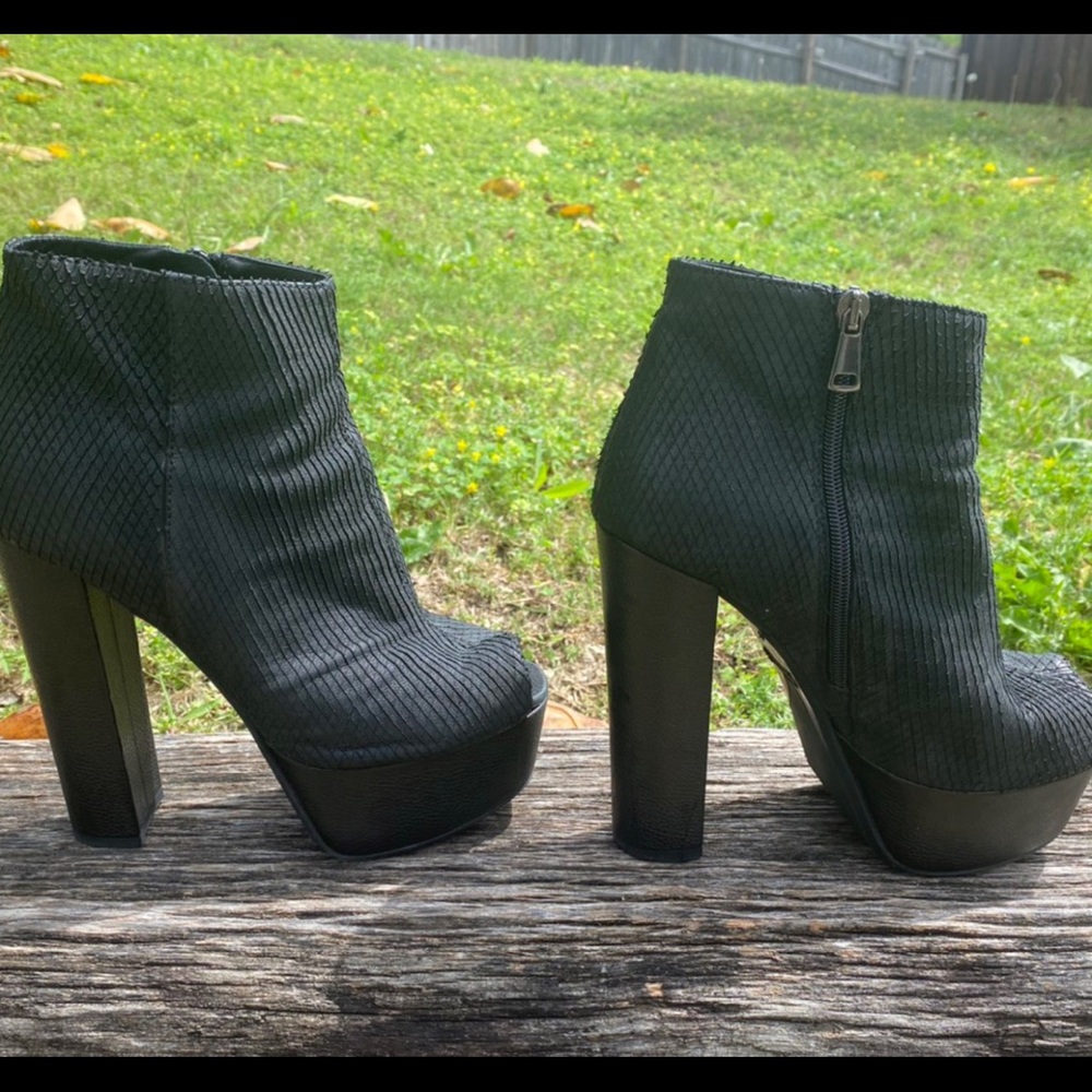 Italian Handmade Open Toe Booties